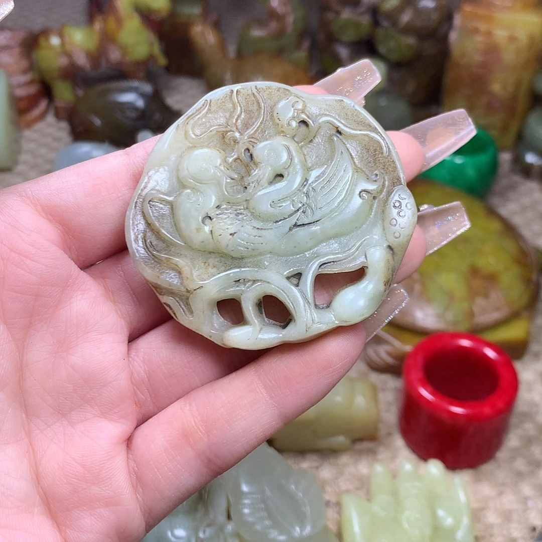 白玉菩提吊坠挂件