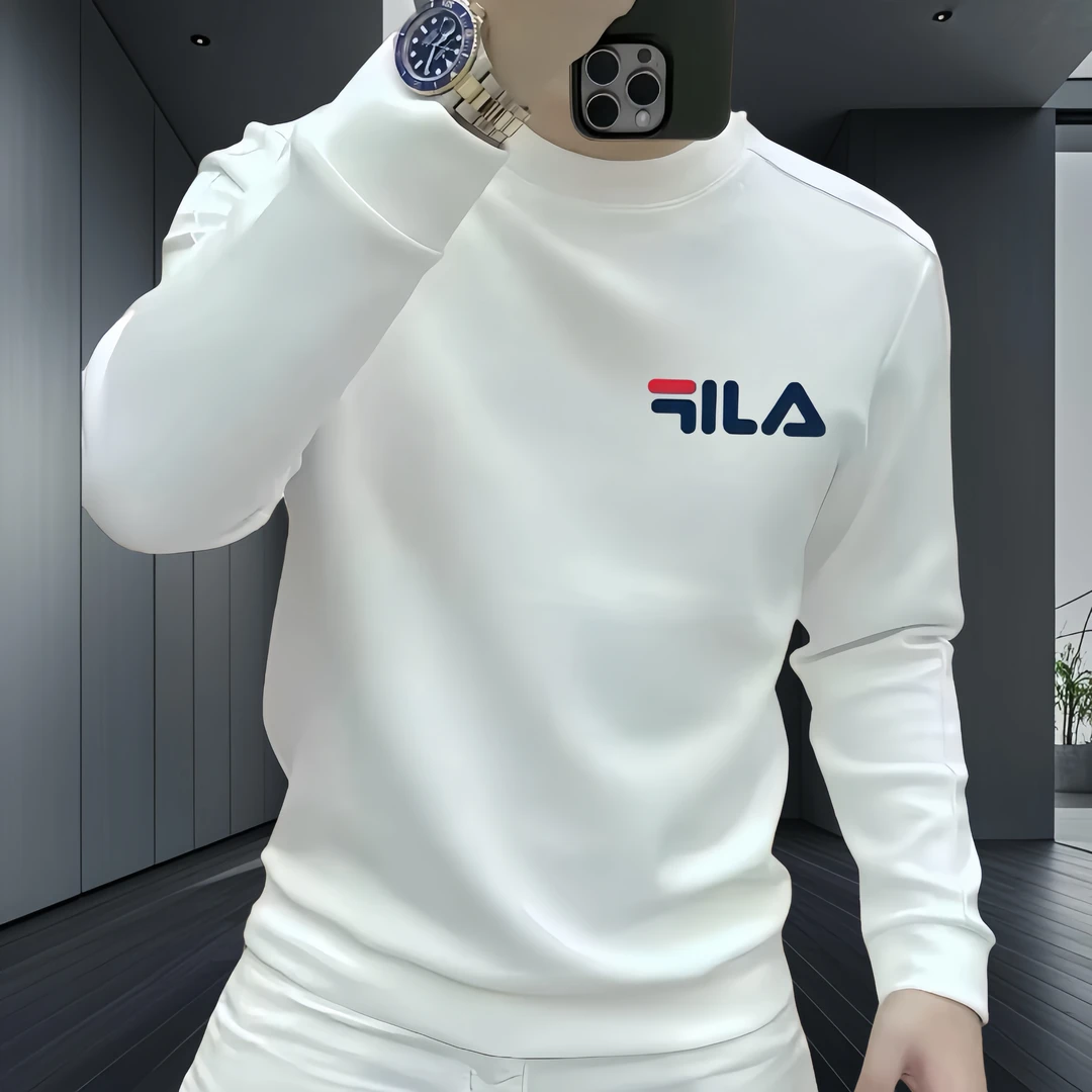 高端潮牌卫衣男款秋冬2025新款圆领运动休闲套头外套加绒加厚男款