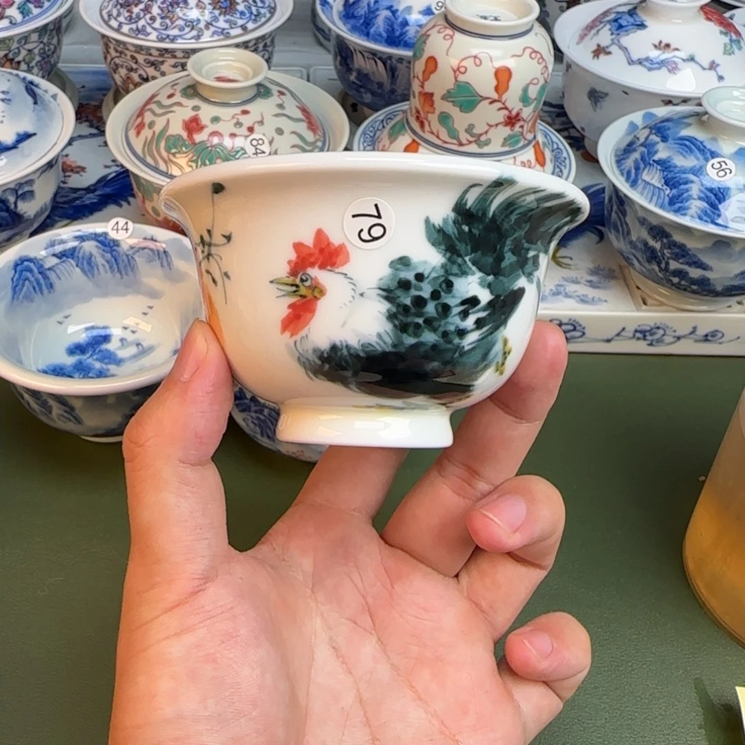 彦祖纯手工手绘茶具79