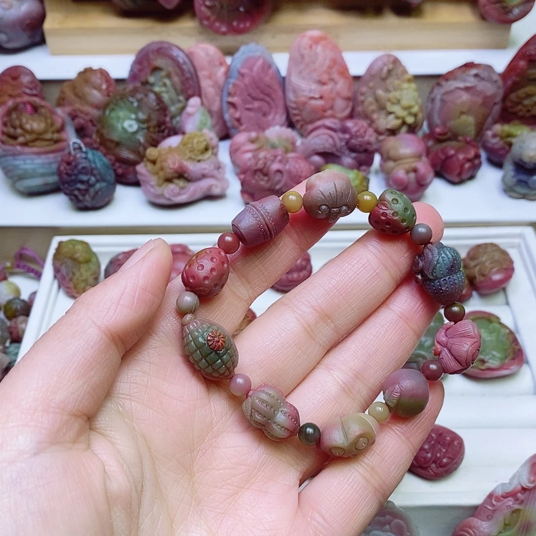 玛瑙/玉髓盐源玛瑙手链未镶嵌