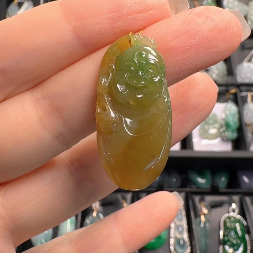 颈饰未镶嵌翡翠佛公