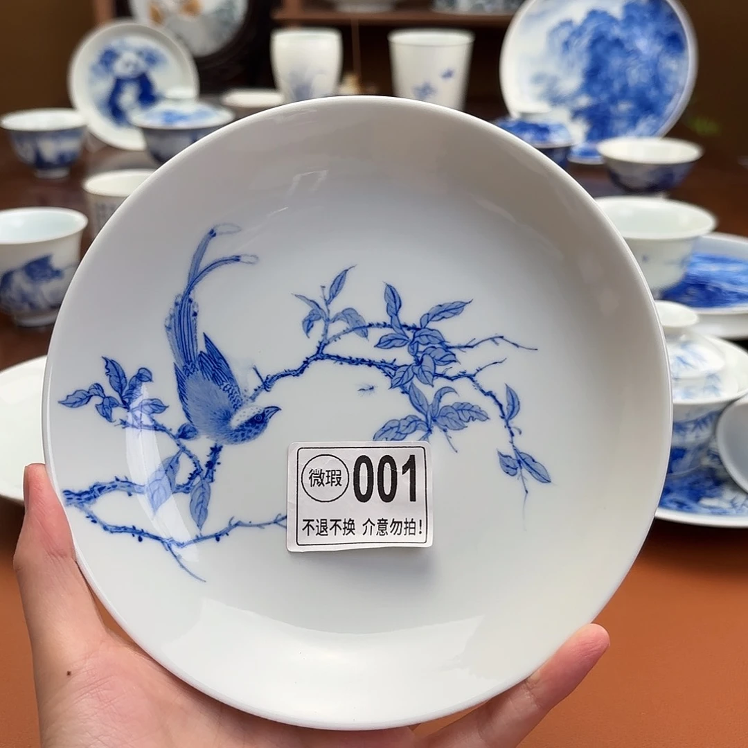 曾***的壶承微瑕手工手绘花鸟壶承
