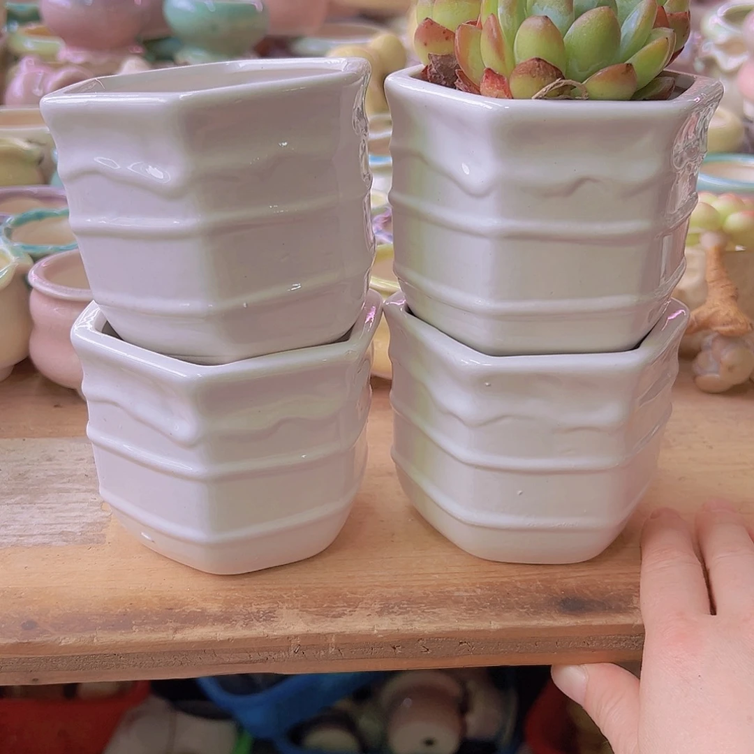 陶瓷花盆当场满12包邮