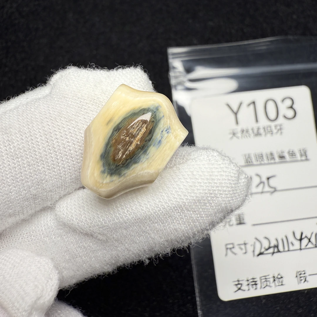 Y103猛犸象牙蓝皮鲨鱼背蓝眼睛鲨鱼一体三通冰料1273*11.4*17mm
