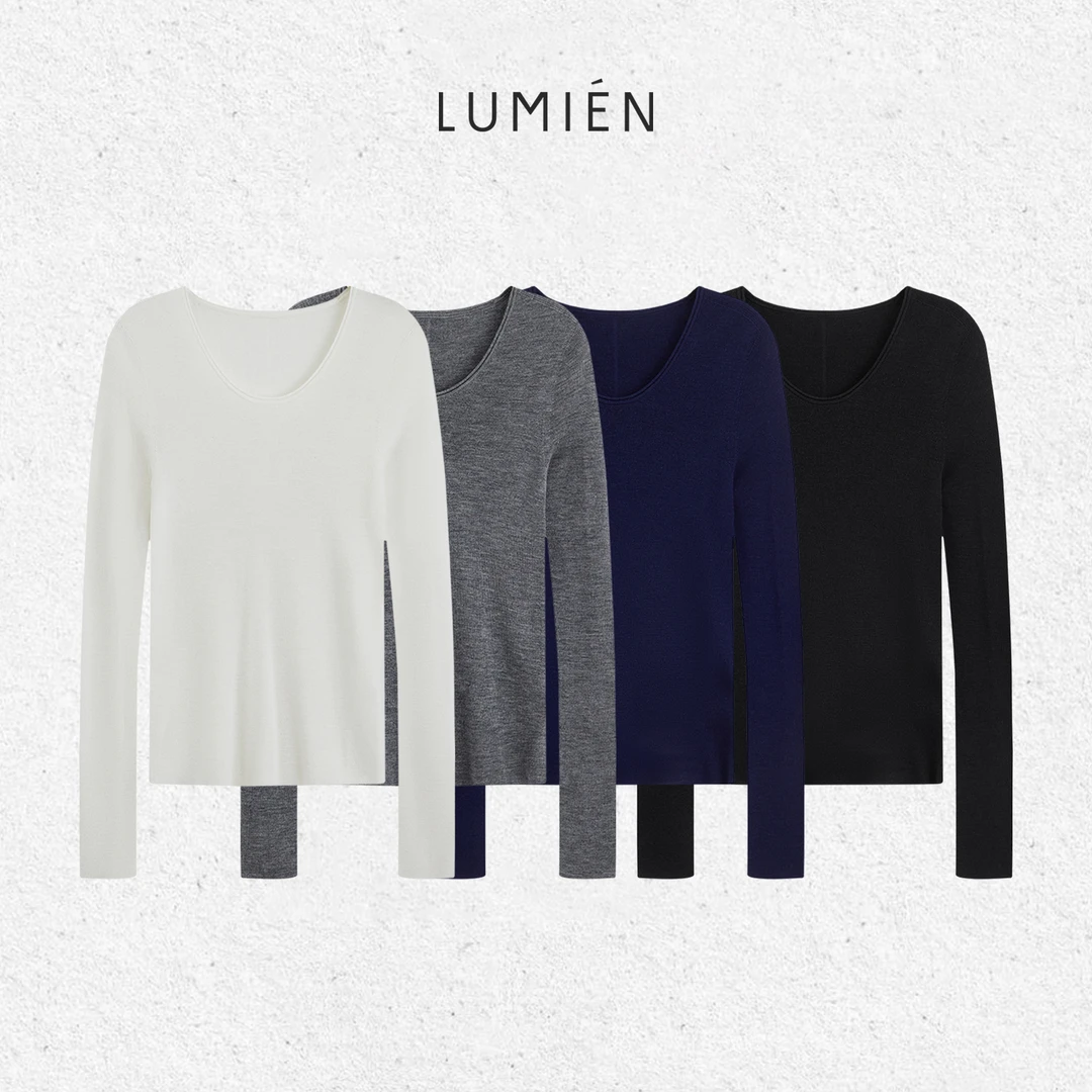 【LUMIEN 新品】"暖绒闲叙"羊毛保暖亲肤云感针织衫LX5ISS152