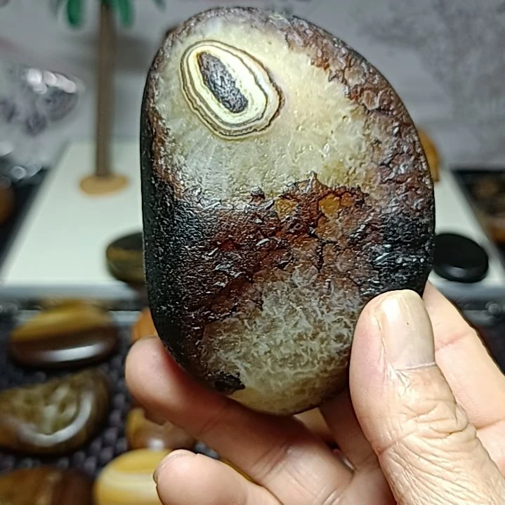 鸟***爷石材精品马料摆件把件