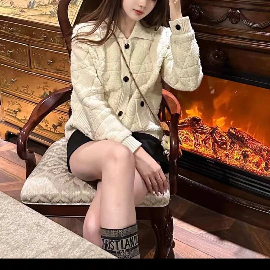 未使用 DIOR/迪奥 藤格纹纽扣休闲夹克