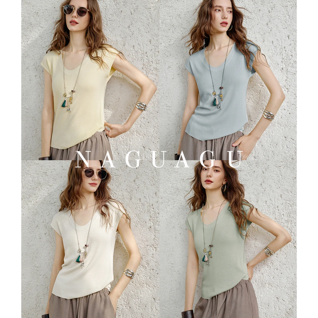 【简系针织】莱赛尔苎麻女装针织衫FX2ZS0749-A