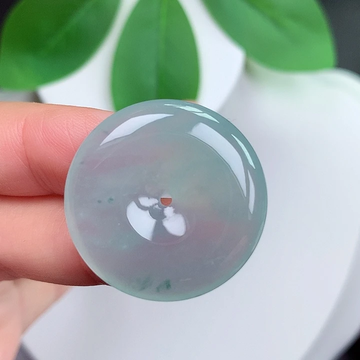 颈饰未镶嵌翡翠平安扣 27.4x5.2mm