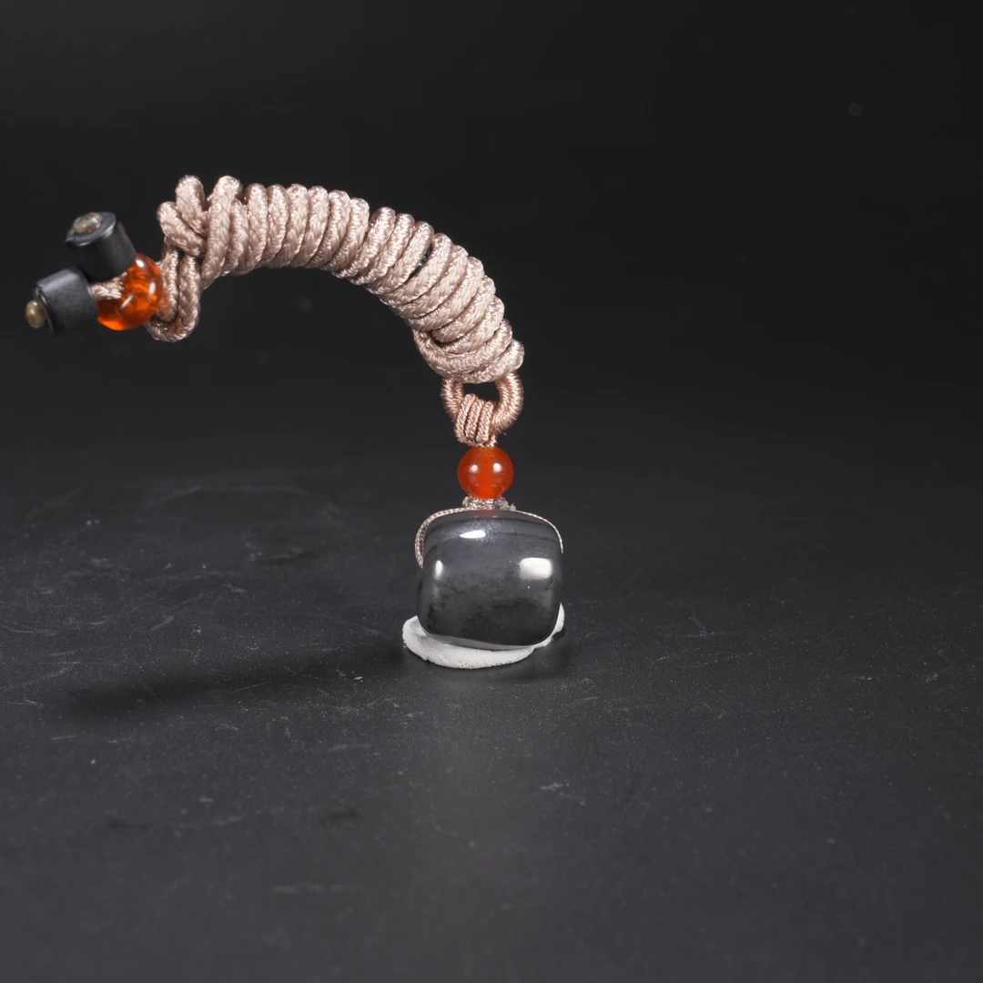 lot3和田玉于田料青花桶珠