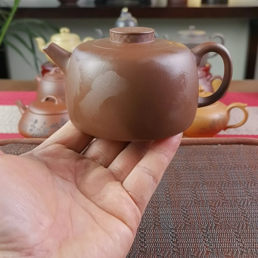 紫砂茶壶紫泥常乐巨轮280CC