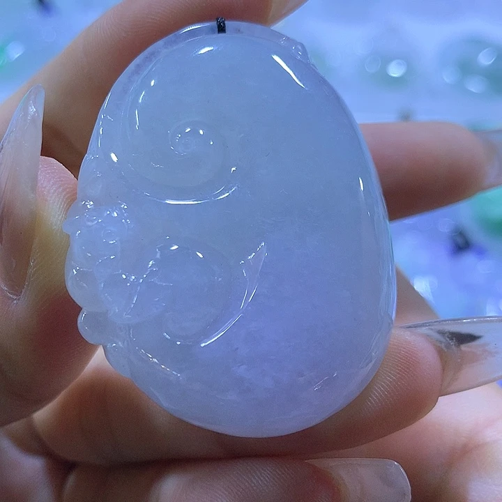 颈饰未镶嵌翡翠天然翡翠A货吊坠