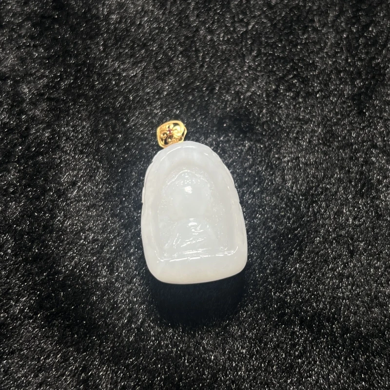 景景严选-18K和田玉吊坠-无脸佛公吊坠约19*27mm#