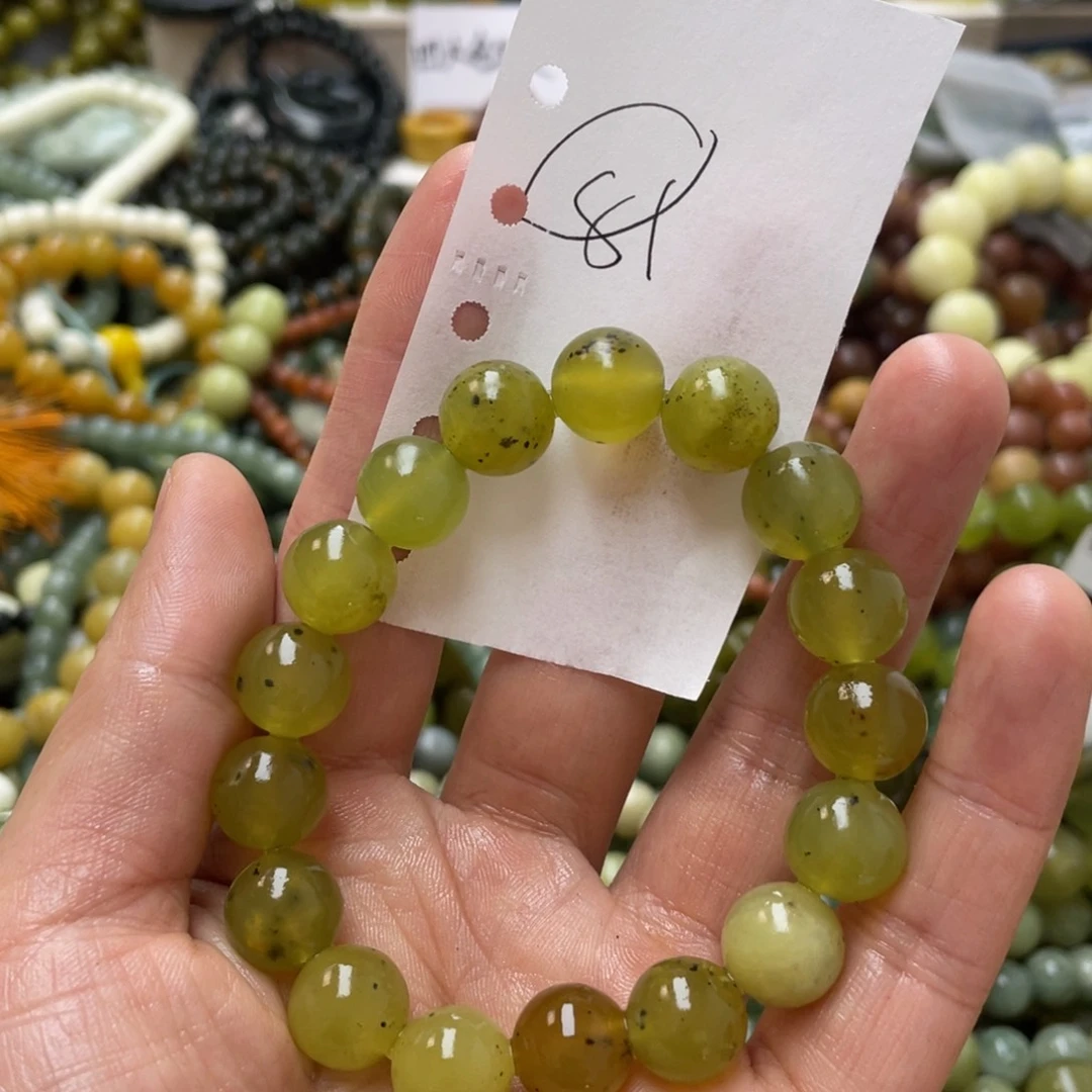 蛇纹石玉手链未镶嵌