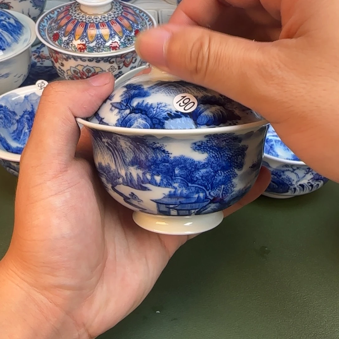 彦祖纯手工手绘茶具190