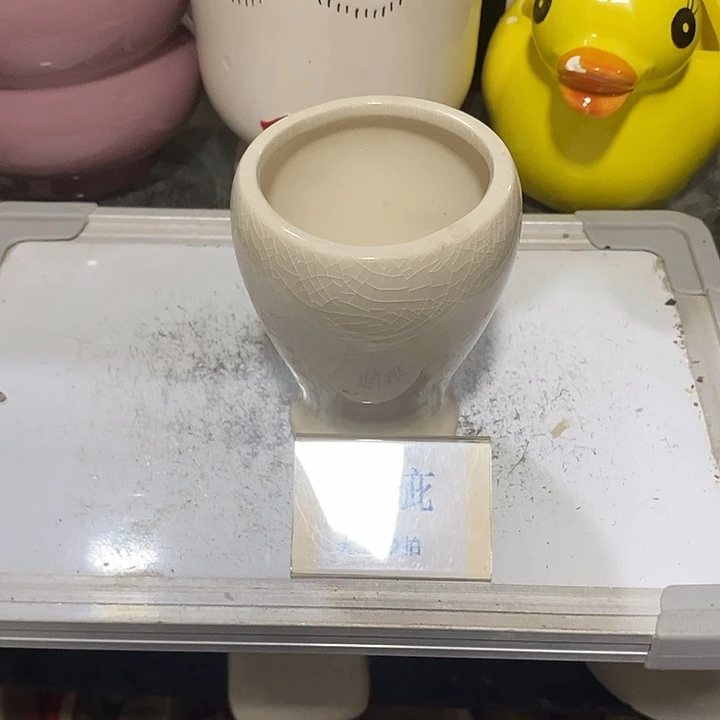 紫砂花盆多肉植物盆瑕疵有孔