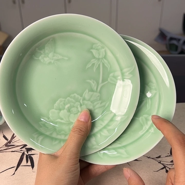 龙泉云间青瓷小米茶器