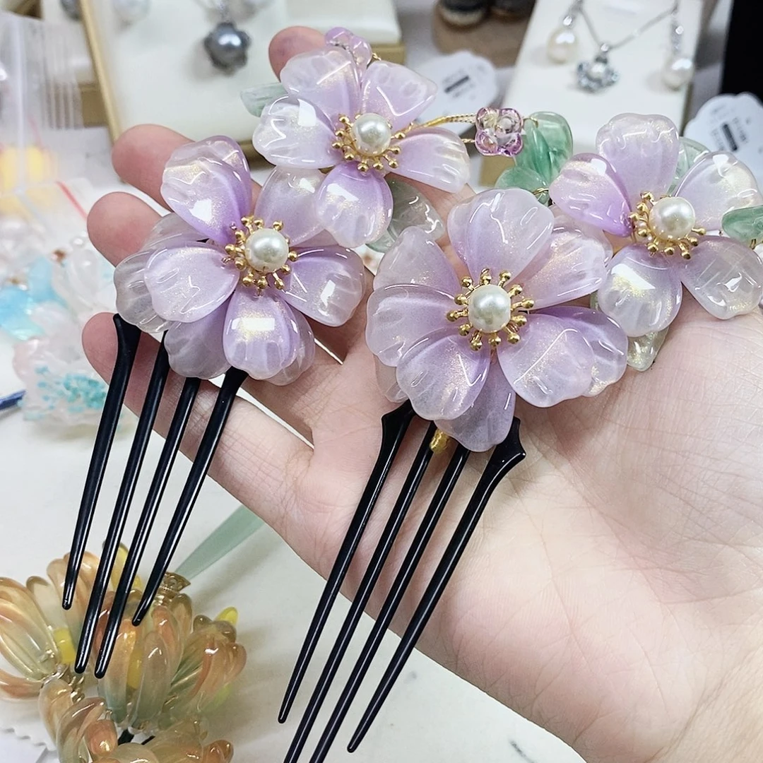 琉璃发簪头饰发簪