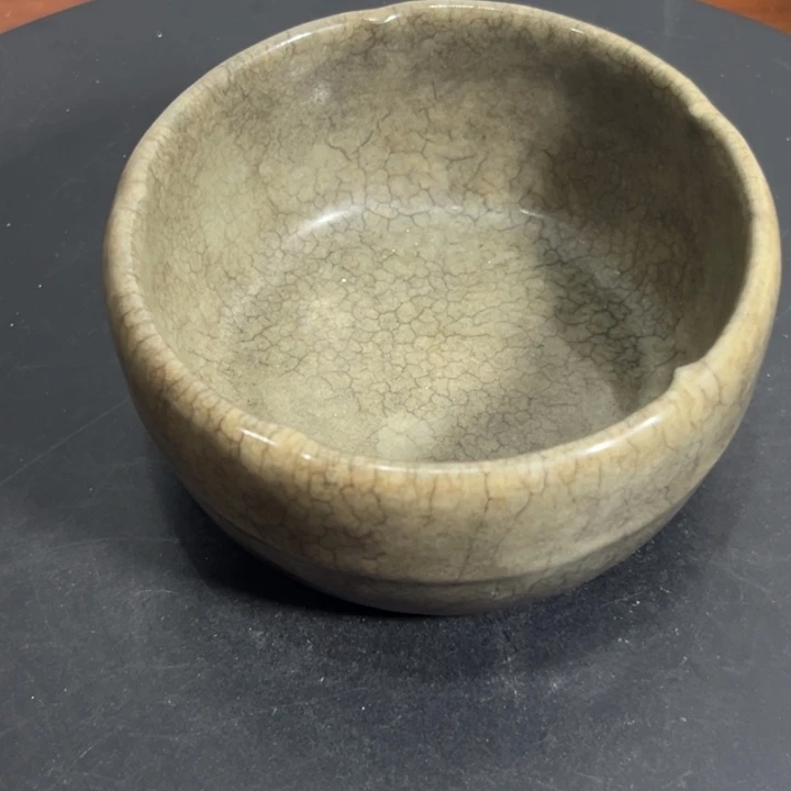 摆件陶葵口洗官窑窑口