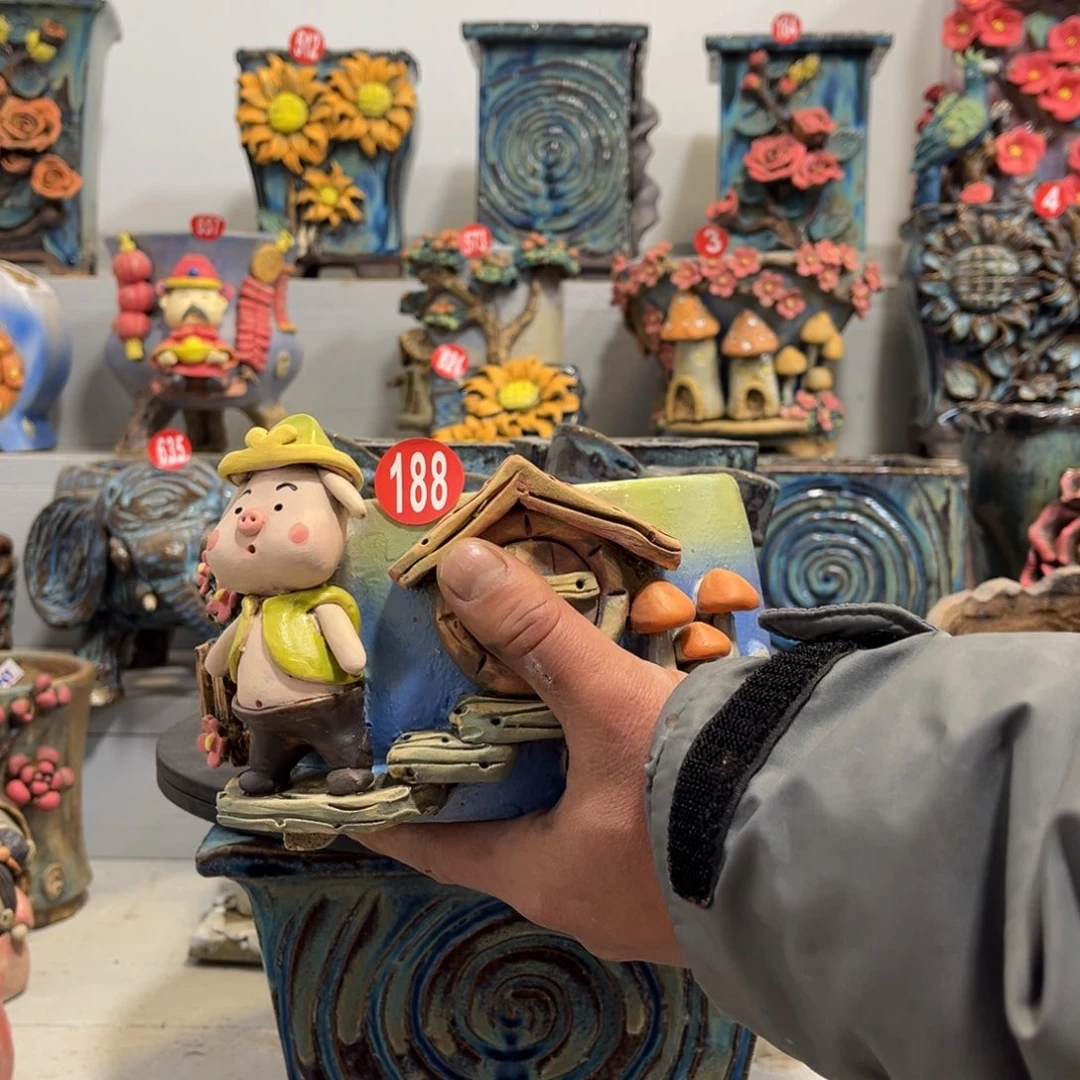 陶瓷是***ι188 号新年福利陶然花盆