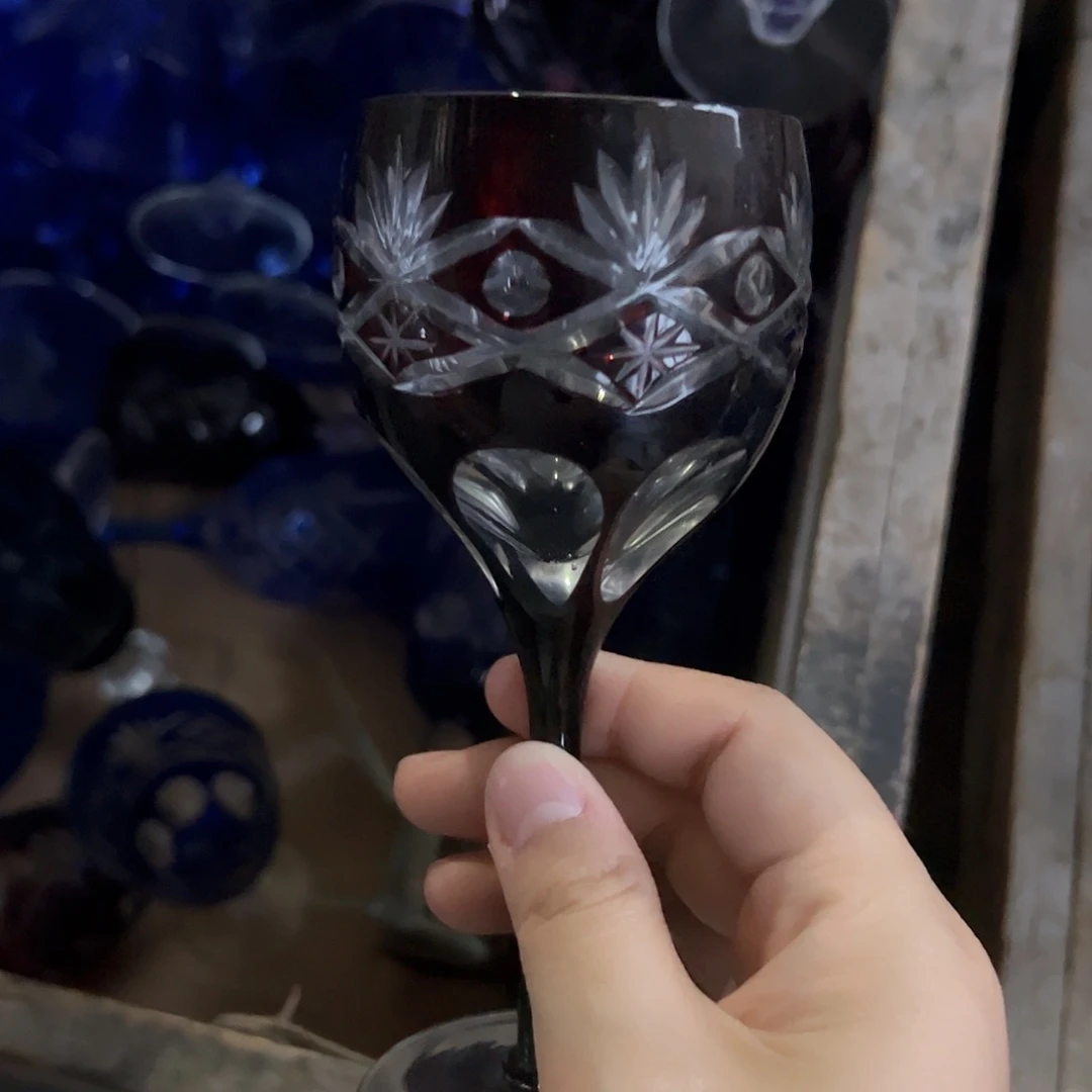平底款水晶玻璃微瑕一个