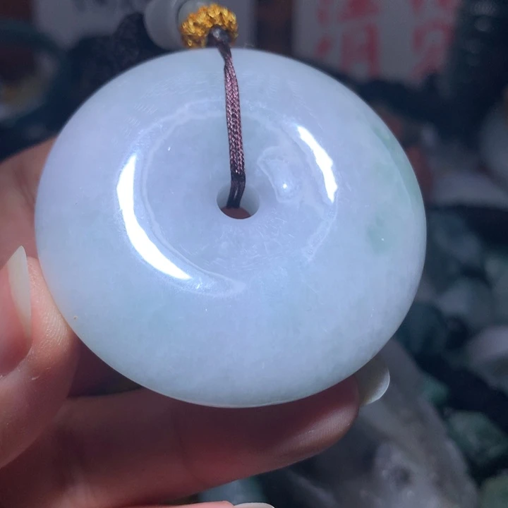 翡翠未镶嵌颈饰保真天然A货翡翠