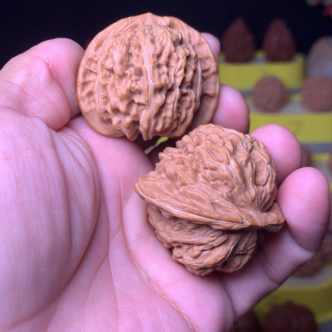 俩***克文玩核桃吊坠平谷四座楼