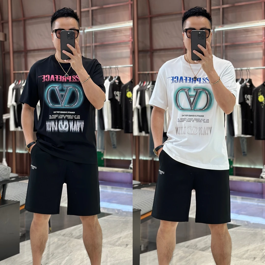 【发现者IV】2025夏季欧货短袖百搭时尚品牌微阔奢潮圆领T恤8909