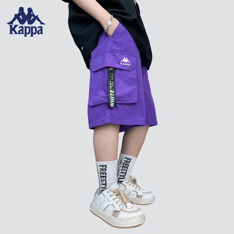 Kappa Kids儿童薄款宽松工装五分裤休闲工装裤-KP1983