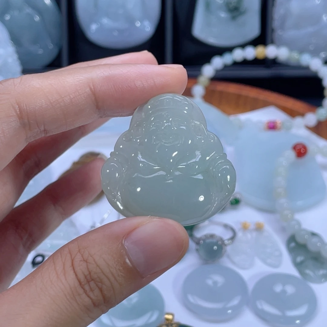 翡翠未镶嵌颈饰缅甸翡翠A货未镶嵌