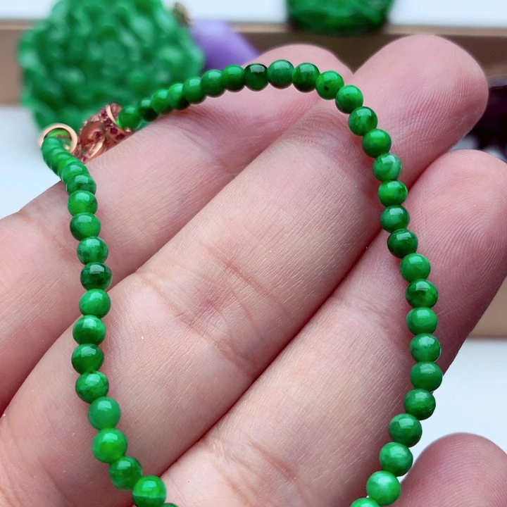 翡翠未镶嵌手链手串