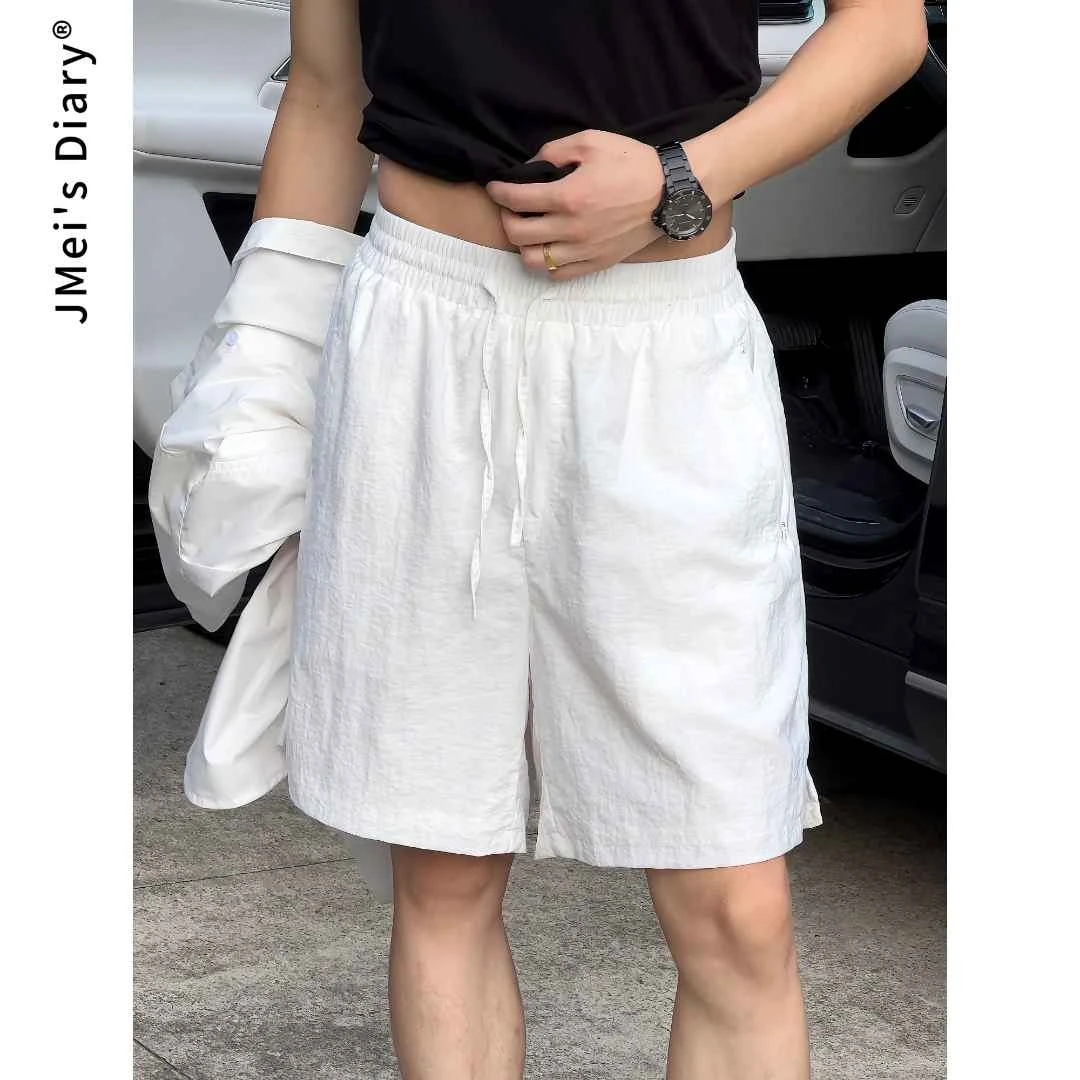 JMEISDIARY夏季速干短裤肌理感透气裤子宽松运动休闲裤时尚简约