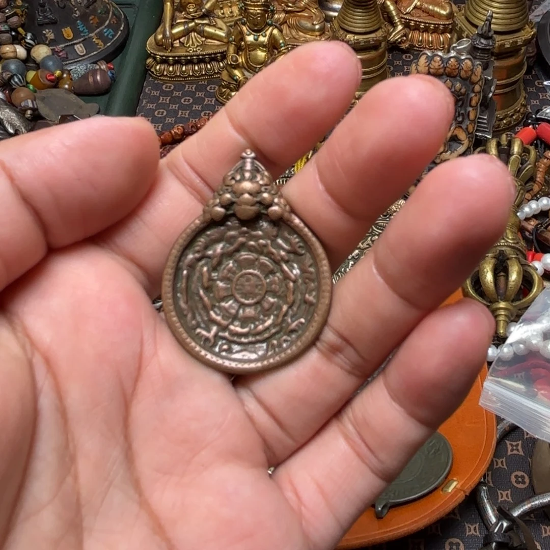 铜星月菩提吊坠项链戒指