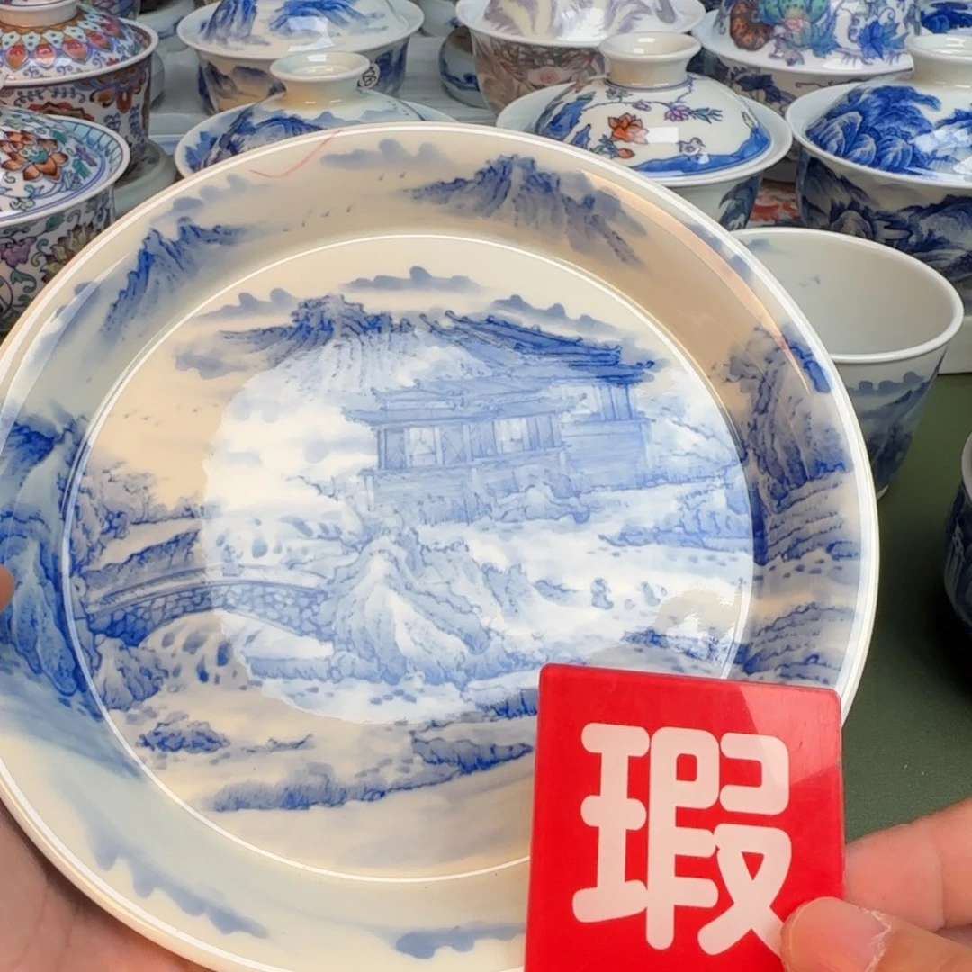 纯手工纯手绘茶具石头292