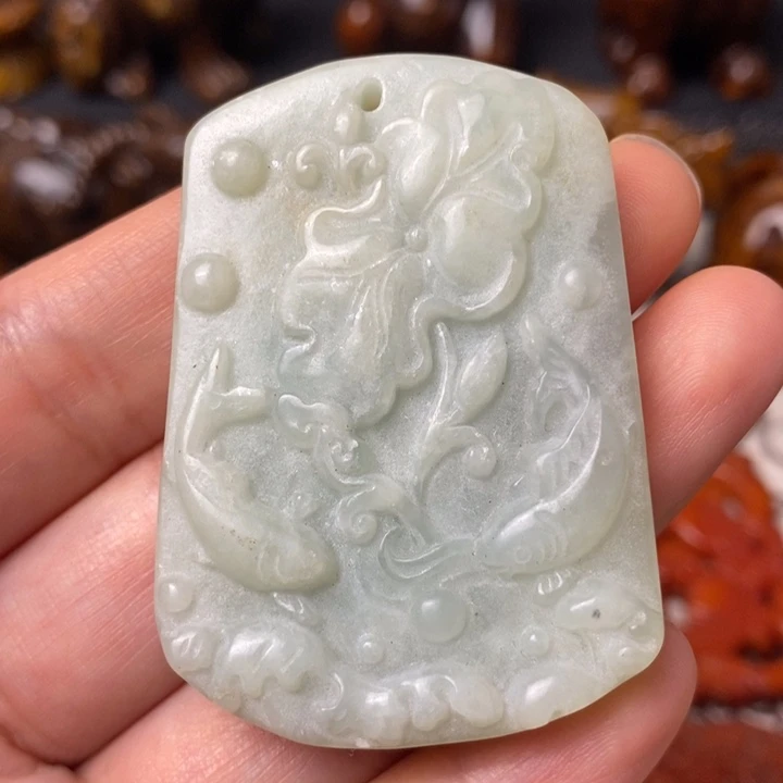 未镶嵌蛇纹石玉颈饰56