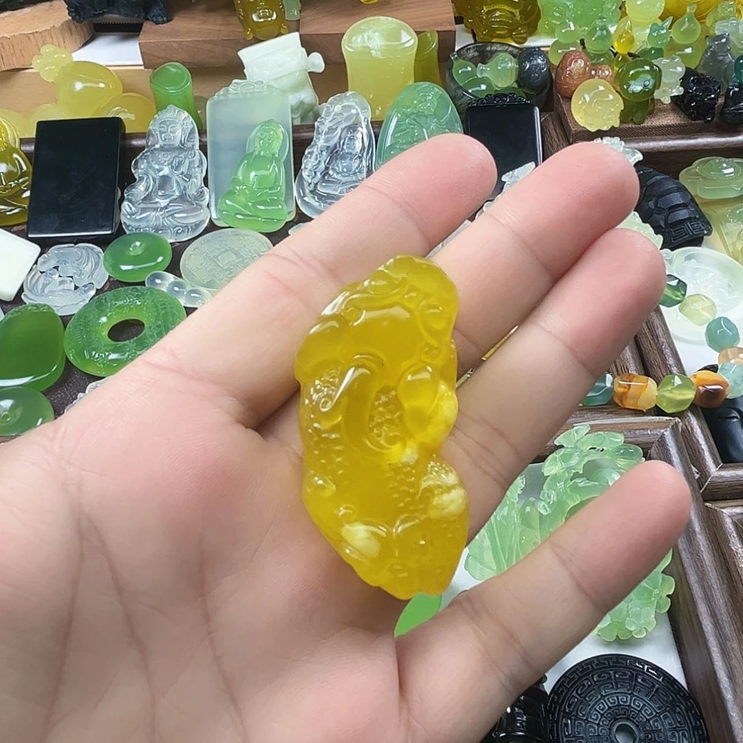 未镶嵌岫玉吊坠(不含链)