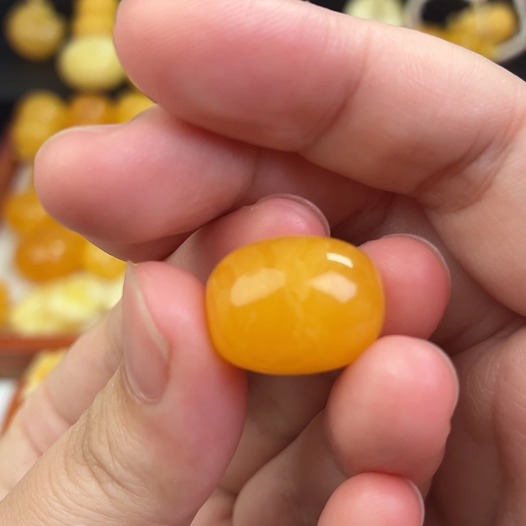 蜜蜡未镶嵌毛衣链蜜蜡