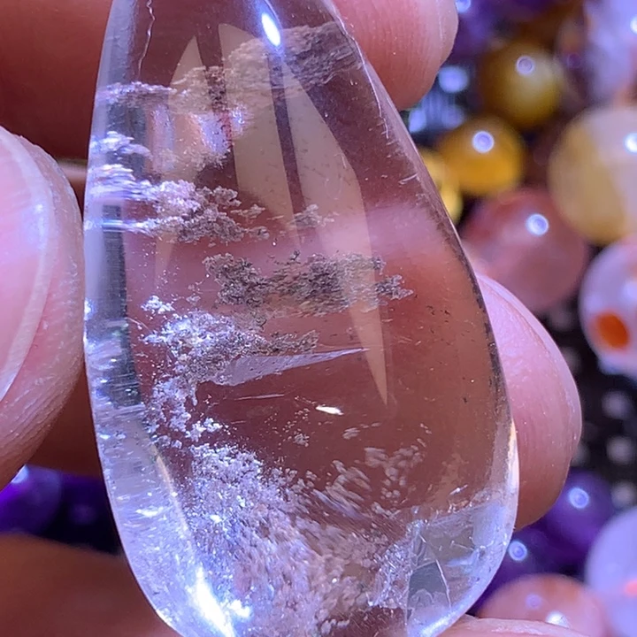 水晶吊坠(不含链)未镶嵌心**迁