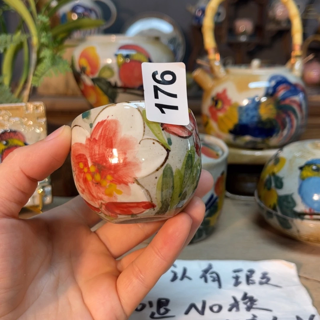 杯素浅陶瓷手工手绘