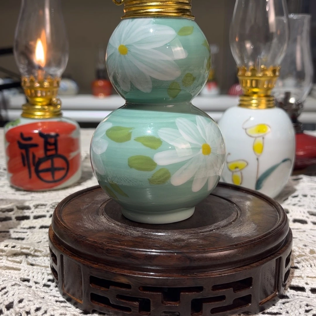 摆件景德镇陶瓷香薰灯