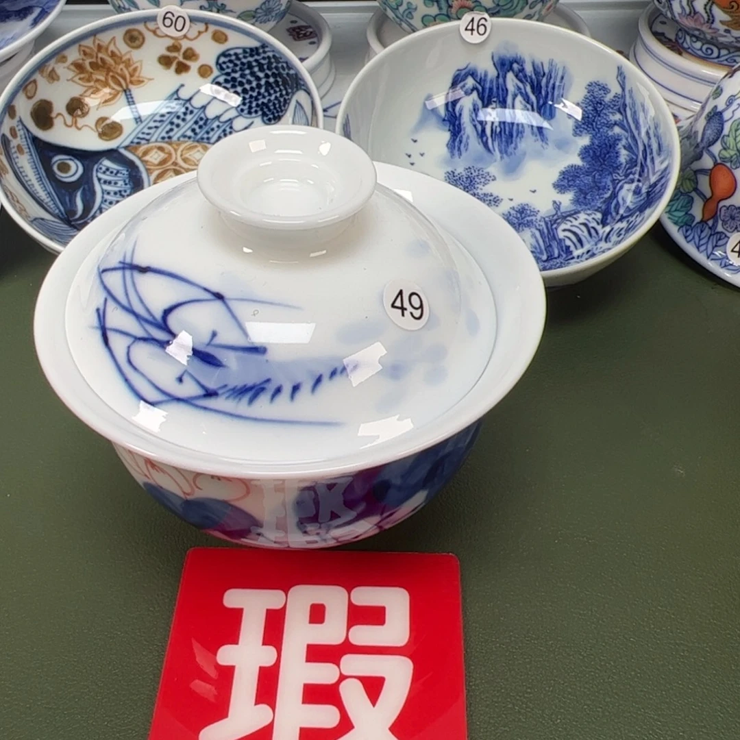 陶瓷景德镇纯手工纯手绘茶具木木49