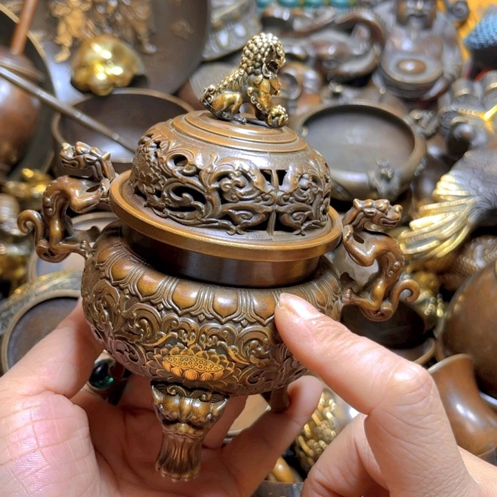 铜器摆件收收藏藏