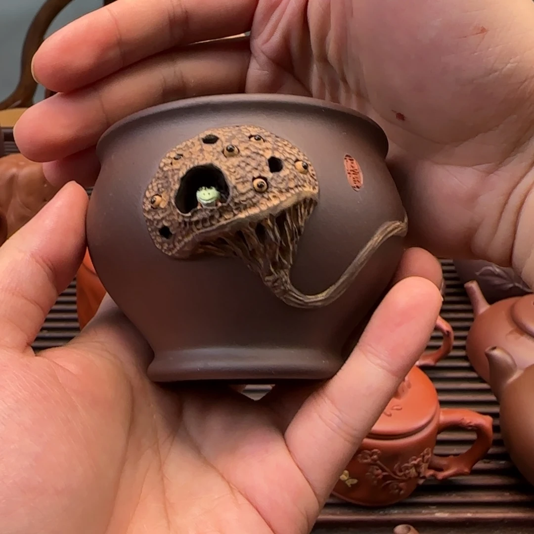 茶盏青蛙莲子主人杯