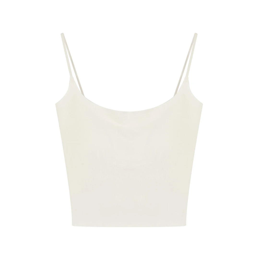 【RR·studio】●吊带预JJX5DD3120气质白色时尚百搭美背女士无袖