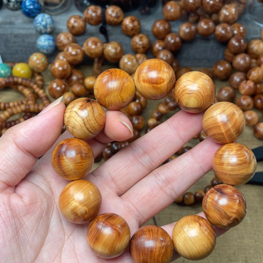 柏木（崖柏）无事牌2.0太行崖柏陈化闪电水波瑕疵珠