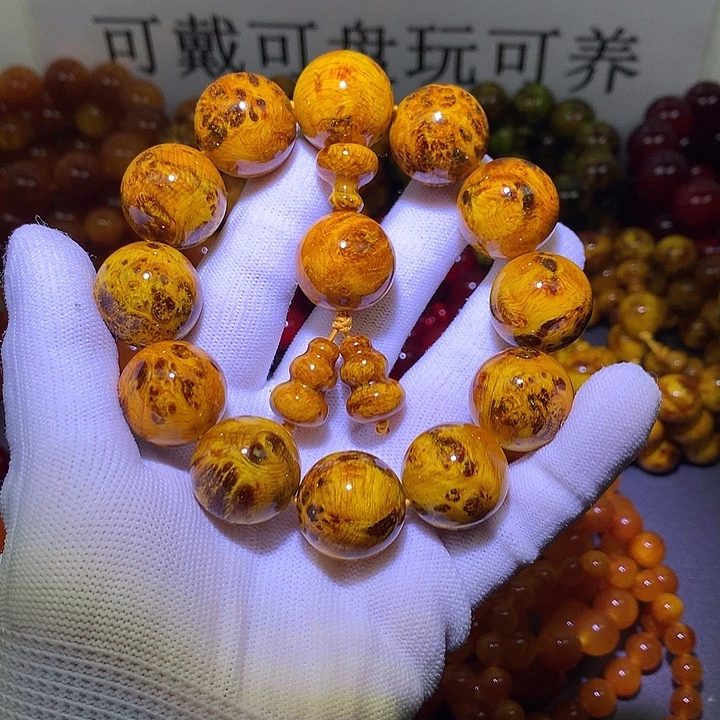 松木（琥珀木）手串/手链2.0 留疤玉化高货