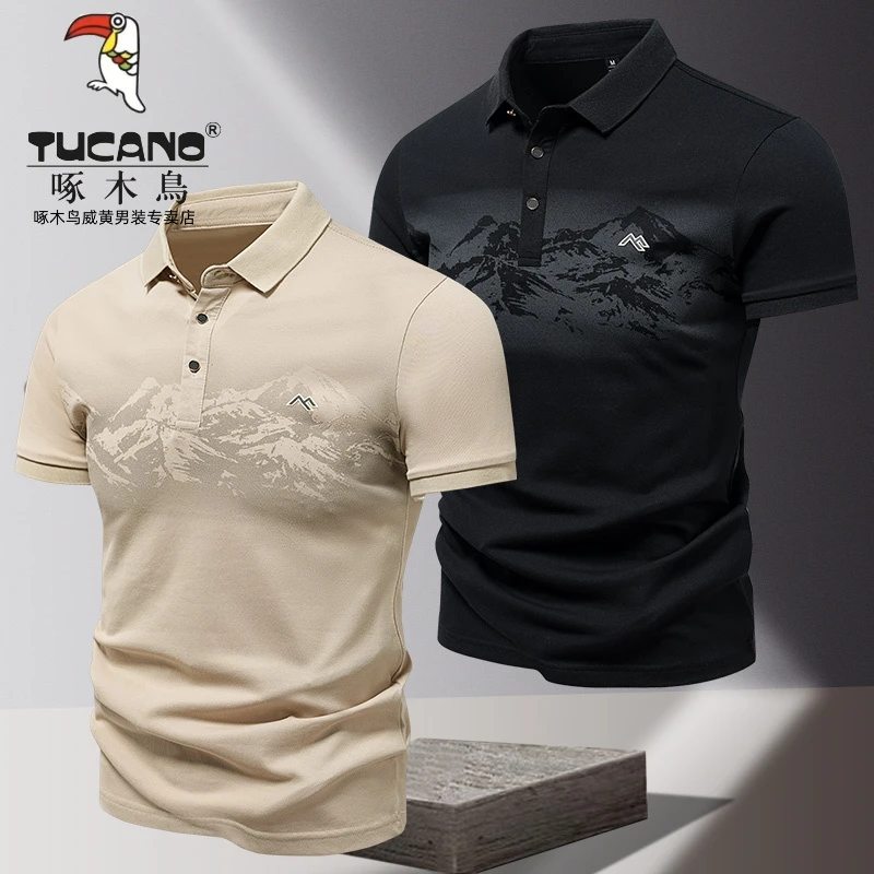 TUCANO/啄木鳥商务复古短袖polot恤半袖上衣夏季衫运动短袖潮流