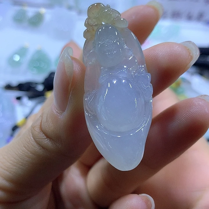 翡翠颈饰未镶嵌天然翡翠A货吊坠