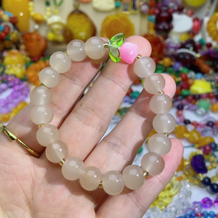 树脂制品11号藕粉手串