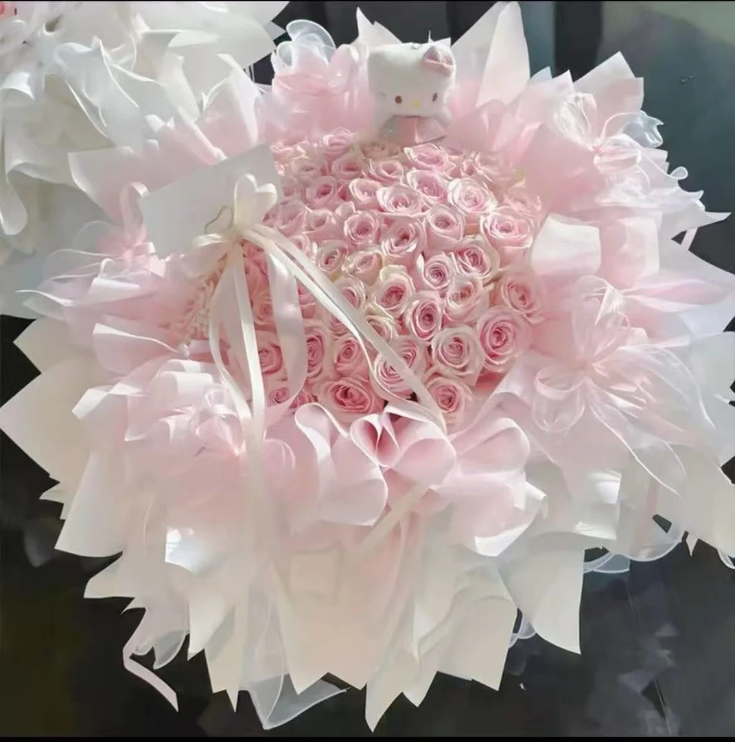 【粉黛佳人】粉玫瑰花束闺蜜女友生日花束全国同城鲜花配送